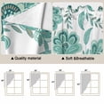 thumbnail image 3 of Turquoise Paisley Floral Kitchen Window Curtains, Swag Curtains Valance for Bedroom Living Room Bathroom, Boho Vintage Ethnic Flowers Rod Pocket Window Treatment Curtain Block Drapes 2 Panels 36"x36", 3 of 9