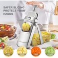 thumbnail image 2 of Upgrade Larger Safe Mandoline Slicer with Cheese Grater Potato Slicer for Chips, Vegetable & Food Cutter,Thickness Adjustable 0.1-8 mm, Kitchen Faster Slice (Only Slicer), 2 of 6