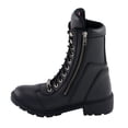 thumbnail image 6 of Milwaukee Leather MBL9301 Women's Black Leather Lace-Up Motorcycle Biker Riding Boots with Side Zipper Entry 6.5, 6 of 10