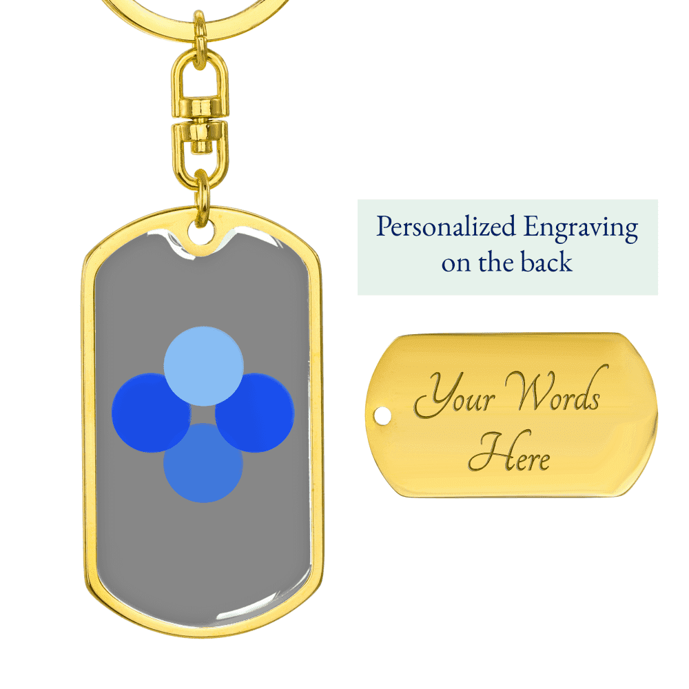 OK Blockchain (OKB) Crypto-Monnaie Acier Inoxydable Ou 18k or Premium  Pivotant Chien Tag Porte-Clés - Walmart.ca