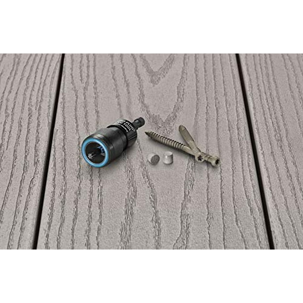 Pro Plug PVC Plugging System for AZEK Slate Gray Decking Epoxy Steel