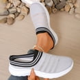 thumbnail image 6 of ibiyuan Wide Toe Box Shoes Women Adjustable Upper Womens Walking Shoes Mesh Knitted Closed Toe on Women Sock Sneakers Soft Hands-Free Mary Jane Flats Women Barefoot Shoe, 6 of 9