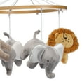 thumbnail image 4 of Lambs & Ivy Jungle Adventure Elephant/Lion Musical Baby Crib Mobile Soother Toy, 4 of 7