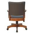 thumbnail image 5 of Deluxe Wood Bankers Chair in Espresso Faux Leather, 5 of 5