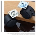 thumbnail image 4 of PENIKOKO 8Pcs Desk Chair Wheels Replacement Plastic Rollers with Brake for Office Chair Mobility, 4 of 8