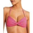 thumbnail image 3 of L Space Womens Twister Gingham Halter Bikini Swim Top, 3 of 3
