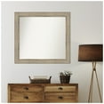 thumbnail image 3 of Amanti Art Custom Wall and Bathroom Mirror (37 x 40 in.), Trellis Silver Frame, 3 of 7