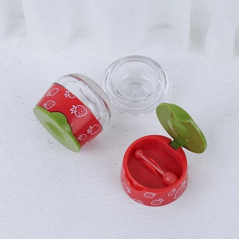 3pcs Lip Balm Containers Mini Containers Lip Balm Tiny Jars Makeup Containers, Adult Unisex, Size: 5.15X5.15X3.7CM
