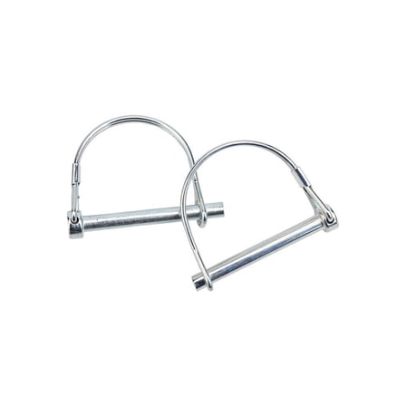 Trailer Hitch Pin,Galvanized Carbon Steel Safety Hitch Locking Pin1/4" x 2.16" 2 Pcs Fangkenuo