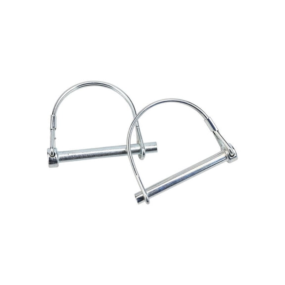 Trailer Hitch Pin,Galvanized Carbon Steel Safety Hitch Locking Pin1/4" x 2.16" 2 Pcs Fangkenuo