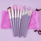 thumbnail image 1 of Xiao Hua Juego de 13 brochas de maquillaje para viaje, incluye bolsa de almacenamiento (morado)., 1 of 4
