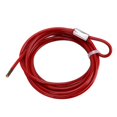 thumbnail image 2 of 2m/6.56ft Cable Lockout Fish Shaped Hasp 38mm Padlock Set Stainless Steel for Chemical Industry Electric Power, 2 of 2