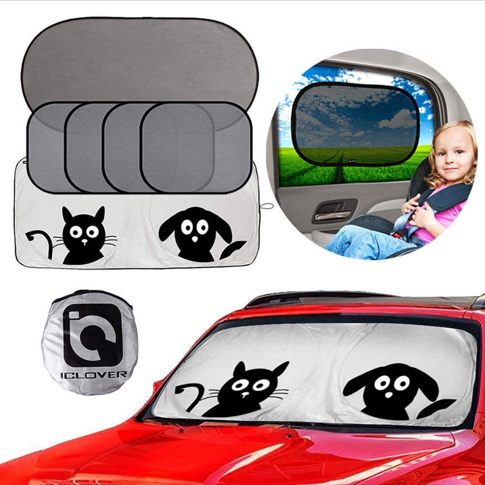 Foldble Car Sun Shade Windshield Car Window Shade To Keep Your Car Cool And Block Sunshade Portable Fits For Windshields Of Various Sizes 51.2 X 27.5 Dizzy-K Angry Cartoon Eyes Windshield Sun Shade 