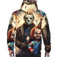 thumbnail image 6 of Lsque Chucky Pattern Casual Men's Hoodie,Hooded Sweatshirt with Kangaroo Pocket,Pullover Hoodie-3X-Large, 6 of 8