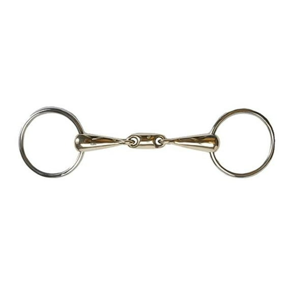 Jacks 20113-5-1-8 German Silver Elliptical Link Snaffle Bit - 5.12 in.