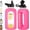 Camelia, variant on Yunmu Furniture 32 oz Glass Water Bottle with Straw, Large Motivational Water Jug | Time Marker, 2 Leakproof Lids, Wide Mouth, Water Flask Cup with Handle and Silicone Sleeve, Black