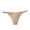 Beige, variant on Women's Underwear Ice Silk Thong Panties Seamless Thin Strap Sexy High Cut Sporty Stretchy T Back Panties