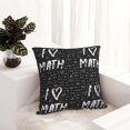 thumbnail image 6 of Pofeuu I love Math Print Double-sided plush pillowcase Square Throw Pillow Covers Pillows Cover for Living Room Bedroom Sofa Couch Cushion Cover（No pillow core）-12"x12", 6 of 7