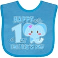thumbnail image 3 of Inktastic Happy 1st Fathers Day with Elephant Girls Baby Bib, 3 of 4