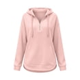 thumbnail image 5 of Horkkom Quarter Zip Pullover Sweatshirts Women Solid Color Tunic Hoodies Casual Trendy Sweatshirt S, 5 of 5