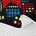 thumbnail image 5 of Erosebridal Polka Dot Spider City Quilt Full for Boys Girl, Red Halloween Comic Town Full Bedspread Sets, 3-Piece, 5 of 7