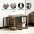 thumbnail image 5 of Home Heavy Duty 32" Dog Crate Furniture with Barn Door for Small Medium Dogs, Indoor 2 Doors Pet Cage Side End Table, Wooden Cage Dog Kennel Furniture with Double Doors, Anti-Chew Anti-Escape, 5 of 9