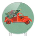 thumbnail image 3 of Acrylic Old Timey Christmas Red Truck and Tree Cake Topper Party Decoration for Wedding Anniversary Birthday Graduation, 3 of 7