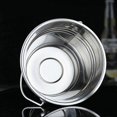thumbnail image 2 of 1Pc 1.5L Stainless Steel Ice Bucket Portable Ice Chiller Cooler with Handle Ice Cube Container for Wine Champagne Beer Without Borneol (Silver), 2 of 4