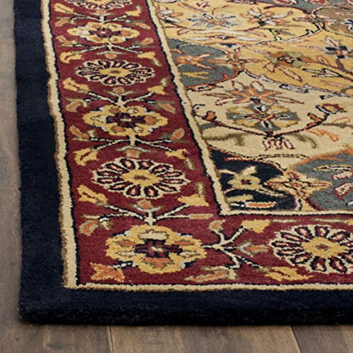 heritage modern rug carpet - 140×200cm Roots Home Oak Bay Collection Paisley Charcoal Indoor Area