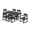 POLYWOOD EDGE 7-Piece Dining Set in Black