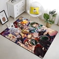 thumbnail image 1 of Hermosa alfombra de pintura negra Anime My Hero para sala de estar, área grande, decoración suave para el hogar, alfombra de Picnic bohemia2840x60cm (15x23 pulgadas)40x60cm (15x23in) zhangyuxiang unisex, 1 of 2