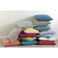 thumbnail image 2 of Fennco Styles Fringed Design Down Filled Linen 20-Inch Throw Pillow (Navy Blue), 2 of 3