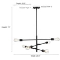 thumbnail image 2 of Millennium Lighting  Decco 6 Light Pendant Fixture in Matte Black or Modern Gold, 2 of 14