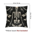 thumbnail image 4 of BANET Pack of 2 Halloween Decorative Throw Pillow Covers, Soft Skull Animal Bones Square Cushion Case Set for Couch Sofa Bedroom Living Room, Boho Pillow Cases Pillowcases 22x22in, 4 of 7