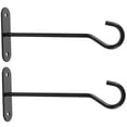 thumbnail image 5 of Houderco 2Sets Black Planter Hook Flower Basket Hooks for Living Room and Bedroom, 5 of 8