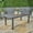 Sandblasted Dark Gray, variant on GDF Studio Zeila Outdoor Acacia Wood Expandable Rectangular Dining Table Sandblasted Natural, 6 Person