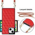 thumbnail image 4 of SaniMore for iPhone 14 Magnetic Fragrant Case Support Wireless Charging, Premium PU Leather Cover Built-in Detachable Lanyard 360° All-Inclusive Shockproof Protective Shell, Red, 4 of 8