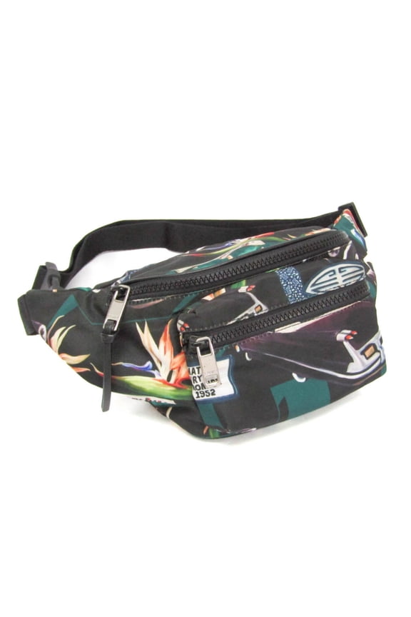 Pre-Owned Givenchy Bumbag Men,Women Nylon Fanny Pack,Sling Bag Black,Multi-color