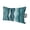turquoise, variant on Outdoor Chair Pillow Headrest for Patio Pool Chaise Lounge, Abstract Turquoise Moire Recliner Head Pillow, Gradient Coastal Ocean Geometric Waterproof Pillowcases Neck Lumbar Pillows & Insert 12x20x1
