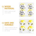 thumbnail image 4 of BRIGHTFUFU Diy Wood Beads Rustic Style Decorative Beads for Handcraft Projects Friends, 4 of 8