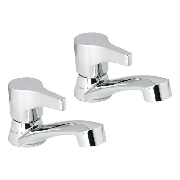 Juego 2 llaves para lavabo TRUPER ABS manerales palanca MP-243