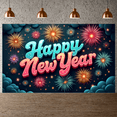 thumbnail image 6 of Colorful Design New Year Celebration Festive Theme Happy New Year Banner for Party Decoration Event Background Holiday Celebration, 6 of 7