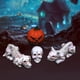 thumbnail image 4 of 4x de Halloween, huesos de espeluznantes, modelo aterrador, adorno de gato agachado para césped, espeluznante libre,, 4 of 9
