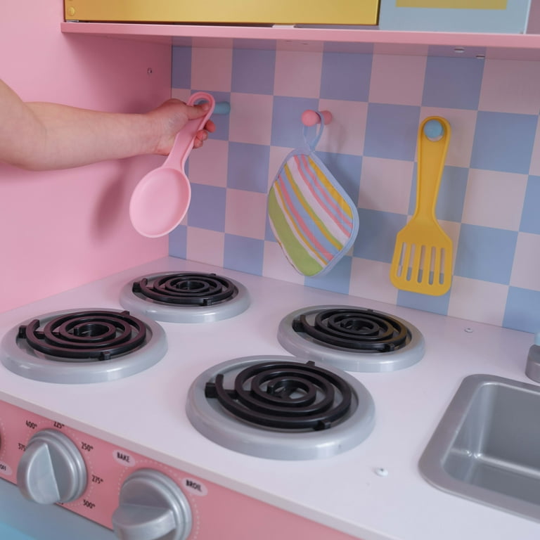 Pastel play kitchen shop