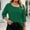 Green, variant on asdoklhq Oversized Tshirts for Women Crop Tops Crewneck Plus Size Fashion Women's Casual Printed V-Neck Long Sleeve T-shirt Button Spring and Summer Tops Sky Blue 4X