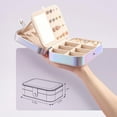 thumbnail image 4 of Delamu Portable Jewelry Box with Snap Lock Double-Layered Organizer for Women Girls PU Leather Travel Display Case for Earrings Rings Necklaces, 4 of 6