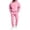 Pink, variant on Delconic Mens Fleece Quarter Zip Hoodie and Sweatpants Set Loose Fit Pullover Hooded Sweatshirt Drawstring Jogger Pants Black L