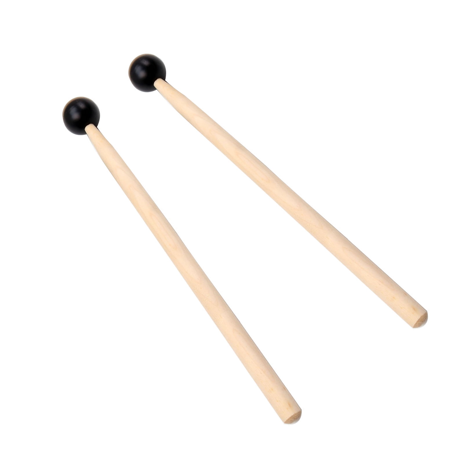 Marimba Mallets 1 Pair Keyboard Instrument Mallets Wooden Handle Rubber Heads Percussion Music Instrument Drumsticks 