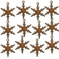 thumbnail image 3 of 12/Set Mini Rusty Snowflakes 1", 3 of 3