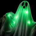 thumbnail image 4 of WDOBM Vintage Halloween Decor, Halloween Home Decor, Glowing Green Ghost Outdoor Yard Decor, Halloween Ghost, Light Up Halloween Decor for Spooky Holiday Gift, 4 of 7